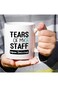 Retreez Funny Mug - Tears of My Staff Delicious 11 Oz Ceramic Tea Coffee Mugs - Funny, Sarcasm, Sar