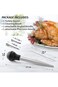 Paporich 304 Stainless Steel Turkey Seasoning Pump，Metal Turkey Baster Syringe &amp; Silicone Suction B