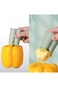 Tazweeq 1 Pack Pepper Seed Corer Remover, Upgraded 2 in 1 Bell Pepper Cutter, Pepper Porer Seed Rem