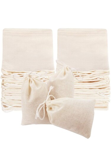 X spring Filter Bags, 100 Pcs Disposable Tea Bags for Loose Leaf Tea, 8 12 Inch Empty Tea Bags for