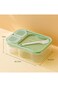 HI-FINE Bento Lunch Box for Kids,3 Compartment Meal Prep Food Storage Containers Plastic, Microwave