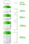 ALCOACH Snack Storage Container Stackable Snack Jar Snack Pot Tower Lock Stacking Container Stackab
