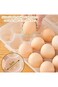 Joyzzz Egg Holder for Fridge, Portable Egg Tray with 12 Spaces, Egg Organizer for Refrigerator with
