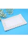 Azzeell Rectangle Paper Doilies - Lace Tea Party Placemats, Disposable Wedding Birthday Tableware,