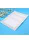 Azzeell Rectangle Paper Doilies - Lace Tea Party Placemats, Disposable Wedding Birthday Tableware,