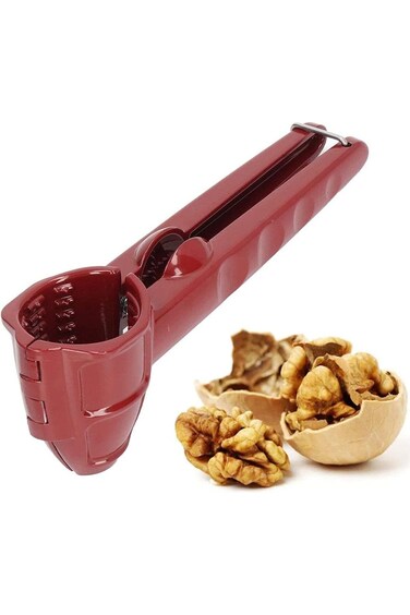 X spring Nutcracker, Nut Crackers with Non Slip Handle, 3 in 1 Handheld Walnut Clip, Nutcracker Too