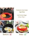 Silicone Egg Ring Non Stick Pancake Mold with Stainless Steel Handle Round Fried Egg Rings Heat-Res