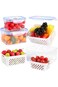 Fruit Containers Soup Containers with Lids Plastic Freezer Storage Containers, Food Containers with