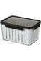 حاوية تخزين ثلاجة مستطيلة من فيلي باللونين الأبيض والأسود سعة 2 لتر Y1K110236