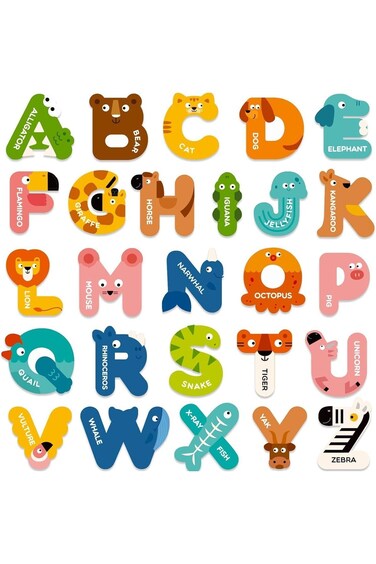 Large Magnetic Letters, Alphabet Magnets for Refrigerator, ABC Magnets