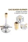 Eujgoov 1Pcs Micro Gas Bunsen Light,with Flame Stabilizer and Gas Adjustment