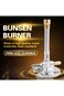 Eujgoov 1Pcs Micro Gas Bunsen Light,with Flame Stabilizer and Gas Adjustment