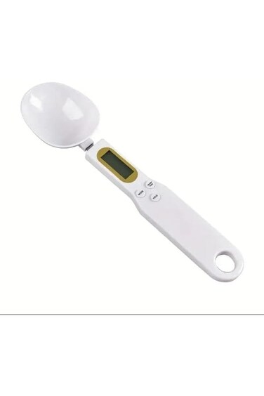 ميزان مطبخ رقمي WDA، أداة وزن إلكترونية، أبيض
