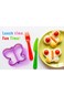 FUNUTTERS Sandwich Cutters for Kids with Cute Food Picks, 20 pc. Set, Animal Cutouts for Cookies, P