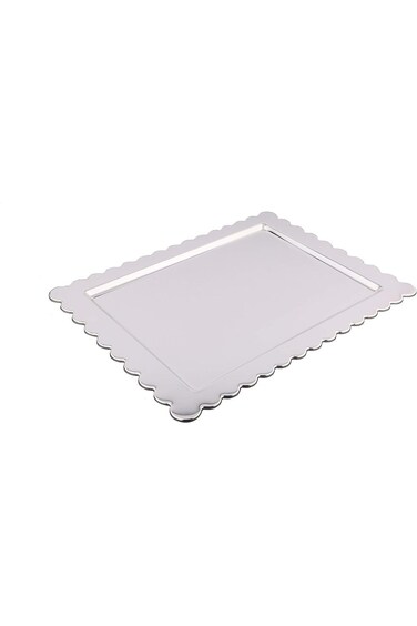 صينية السيف قطعة واحدة (الحجم: متوسط) اللون: فضي كامل