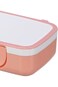 Felli Lol Bento Rectangular Snack Box White and Peach 15cm NHG06-690M16E0
