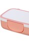 Felli Lol Bento Rectangular Snack Box White and Peach 15cm NHG06-690M16E0
