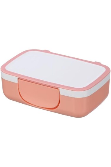 Felli Lol Bento Rectangular Snack Box White and Peach 15cm NHG06-690M16E0