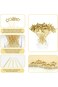 Star Toothpicks, Christmas Toothpicks with Gold Star Bamboo, 5.5 Inch Long Decorative Toothpicks fo