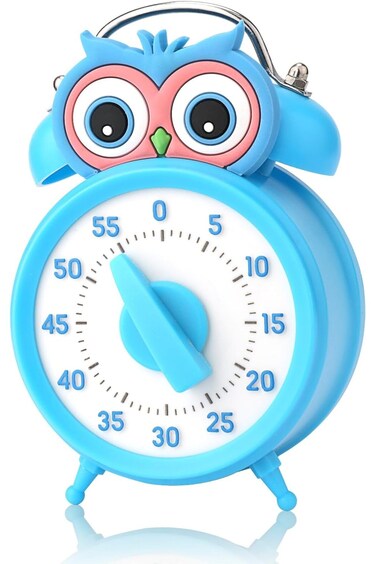 Oasisgalore Kitchen Timer, 55-Minute Countdown Timer, Classroom Visual Timer for Kids and Adults, D
