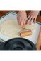 Tazweeq Small Rolling Pin, Wooden Dough Roller, Non-Stick Pizza Roller, Dough Baker Roller Set for