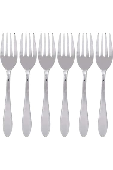 Berger Cake Fork Set, 6 Pieces, Silver, FD-108-TF