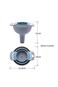 Paporich 4 in 1 Kitchen Funnels, Kitchen Funnels for Filling Bottles, with Detachable Strainer Filt