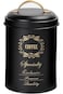 CUISINE ART Coffee Canister With Golden Logo, Black, BD301S-COF