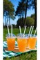 Sweet seven Vibrant 200-Pack Clear Plastic Drinking Straws - Disposable, Kid-Friendly, Party Fun St