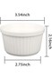 WERTIOO 6 OZ Ramekin Bowls, 8 PCS Ramekins for for Baking and Cooking, Oven Safe Sleek Porcelain Ra