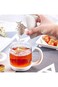 Tazweeq Cute Cat Glass Cup Tea Mug With Fish Tea Infuser Strainer Filter, 250ml Eco-Friendly Novelt