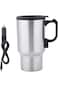 tuyamaku 12V 450mL stainless steel travel mug coffee heating milk mug electric car insulation mug o