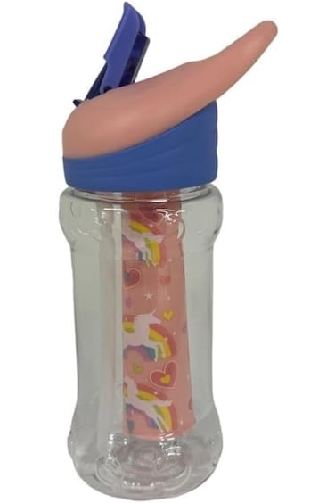 Cool Gear Freeze Me! Paloma Kids Water Bottle with Freezer Stick, 14 oz Capacity, Pink