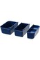 Food Container Insert, Set of 3, Dark Blue