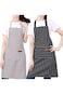 ORiTi Kitchen Cooking Aprons 2 Pack, Adjustable Bib Soft Chef Apron with 2 Pockets for Men Women Bl