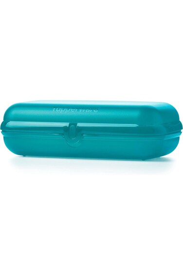 Tupperware Rectangular Eco Plus Oyster Oblong Food Container, 22.5 cm x 12.3 cm x 6.8 cm Size, Cari