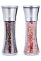 Idrese Salt and Pepper Grinder Set- 2pcs toll Stainless Steel Refillable Salt and Pepper Mill for S