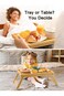 Pipishell Bamboo Bed Breakfast Tray with Folding Legs