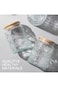 BEWAVE Vintage Glass Jar, 700ml Food Storage Containers Clear Mason Jars With Airtight Lid for Kitc