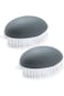 ALMEKAQUZ 2 Pcs Vegetable Scrubber Brush, Non-Slip Grip Potato Scrubber Veggie Brush, Vegetable Bru