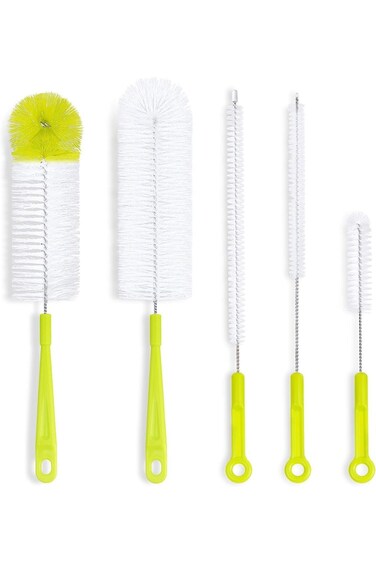 مجموعة فرش تنظيف الزجاجات من أواسيس جالور، منظف زجاجات بمقبض طويل لشفاطات الزجاجات