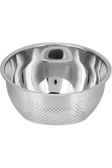 WDA Rice Washing Bowl, Stainless Steel Colander Strainer, Fine Mesh Sieve for Rice, Quinoa, Vegetab