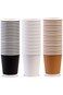 Double Layer Cups For Cappuccino - Tie 25 Cups Available in Three Colors (White)