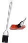 ECVV Multipurpose Stainless Steel Long Handle Basting Brush with Silicone Bristles BBQ Oil Sauce Bu