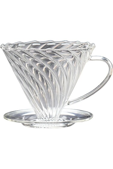 فلتر قهوة زجاجي EqiEch V60 - فلتر قابل لإعادة الاستخدام للتخمير البطيء في المنزل - يناسب جميع الأكواب