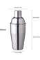 SHAKER 550ML STAINLESS STEEL