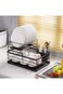 Cuisine Art Dish Drying Rack, Dish Rack for Kitchen Counter, Rust-Proof Dish Drainer with Drying Bo