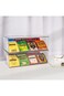 HOOKOR Tea Bag Organizer Clear Acrylic Tea Storage Box with Lid, Plastic Tea Bag Holder Stackable T