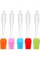 Paporich 5 Pack Silicone Pastry Brush, Basting Brush, Heat Resistant Kitchen Food Brushes for Cooki