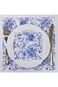 BESONAPINS Blue Floral Napkins Paper 2-Ply 20-Count Disposable Decorative Luncheon Dinner Cocktail